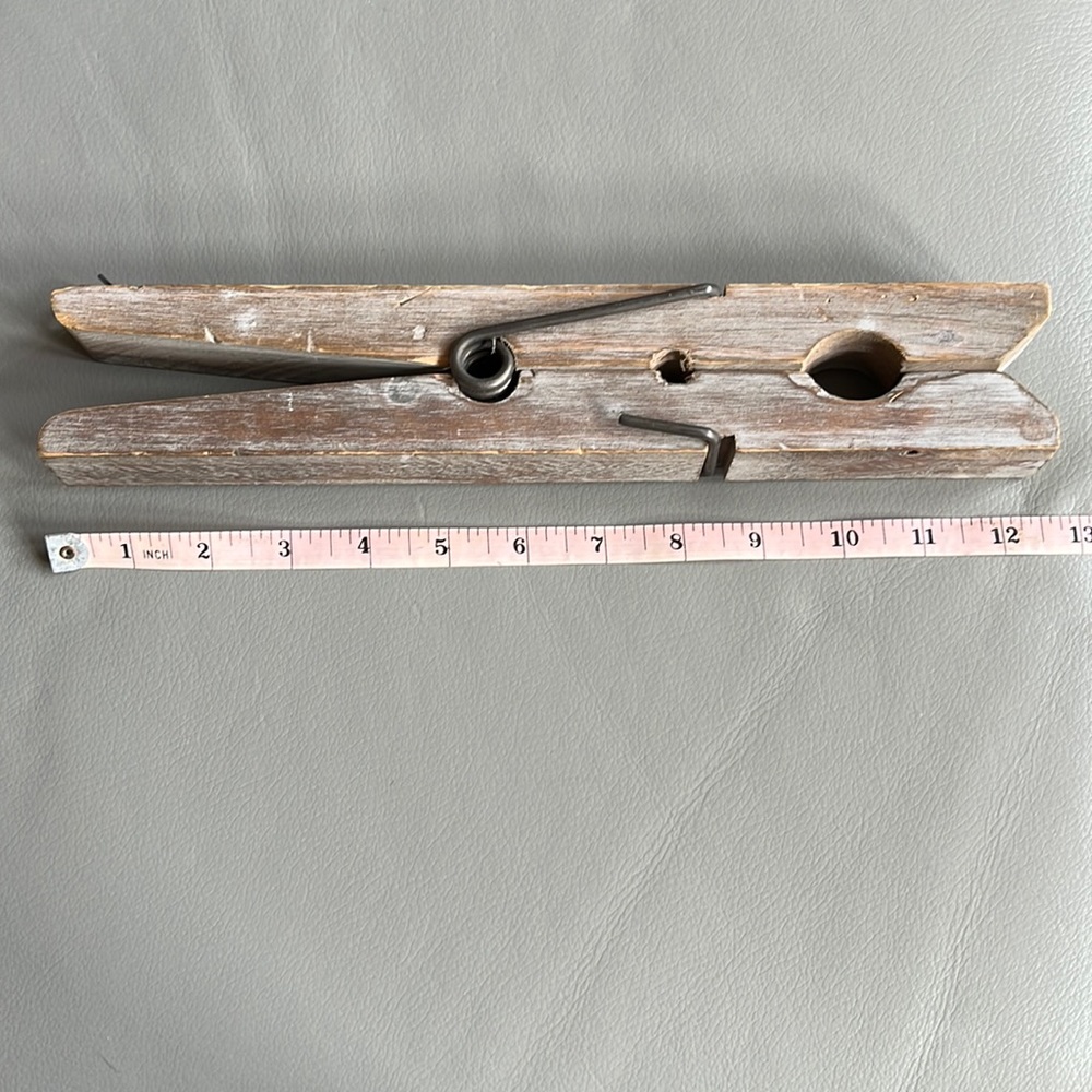 Giant Rustic Clothespin Wallhanging